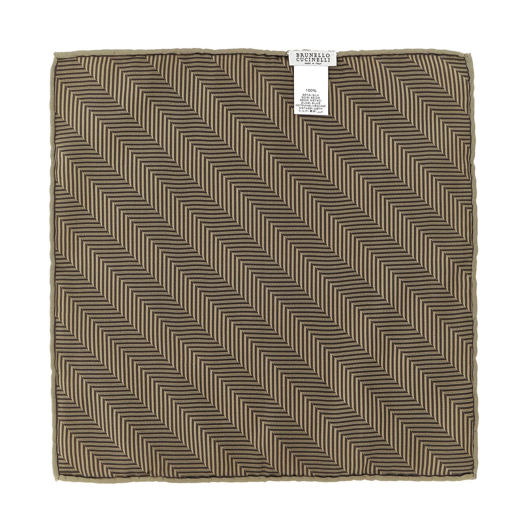 Beige Silk Pocket Square