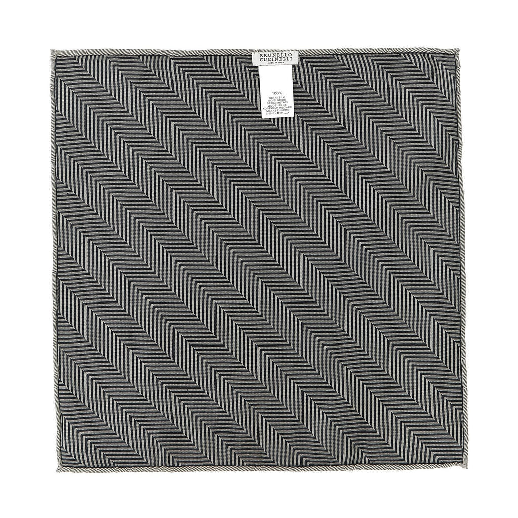 Gray Silk Pocket Square