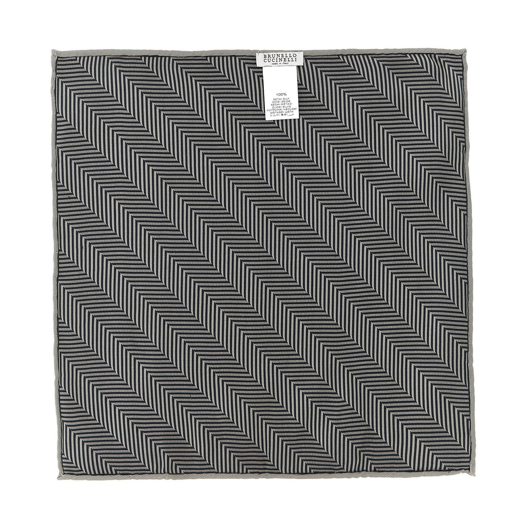 Gray Silk Pocket Square