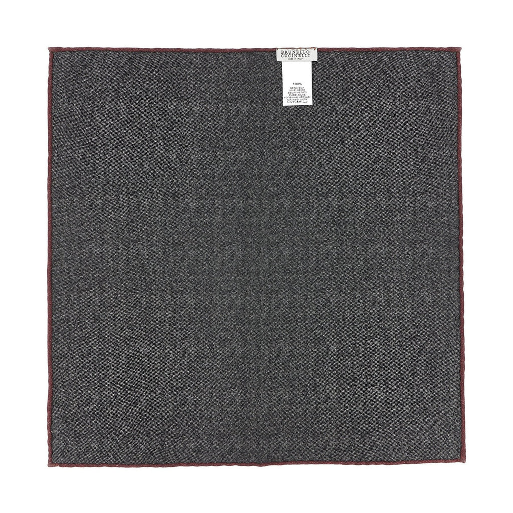 Gray Silk Pocket Square