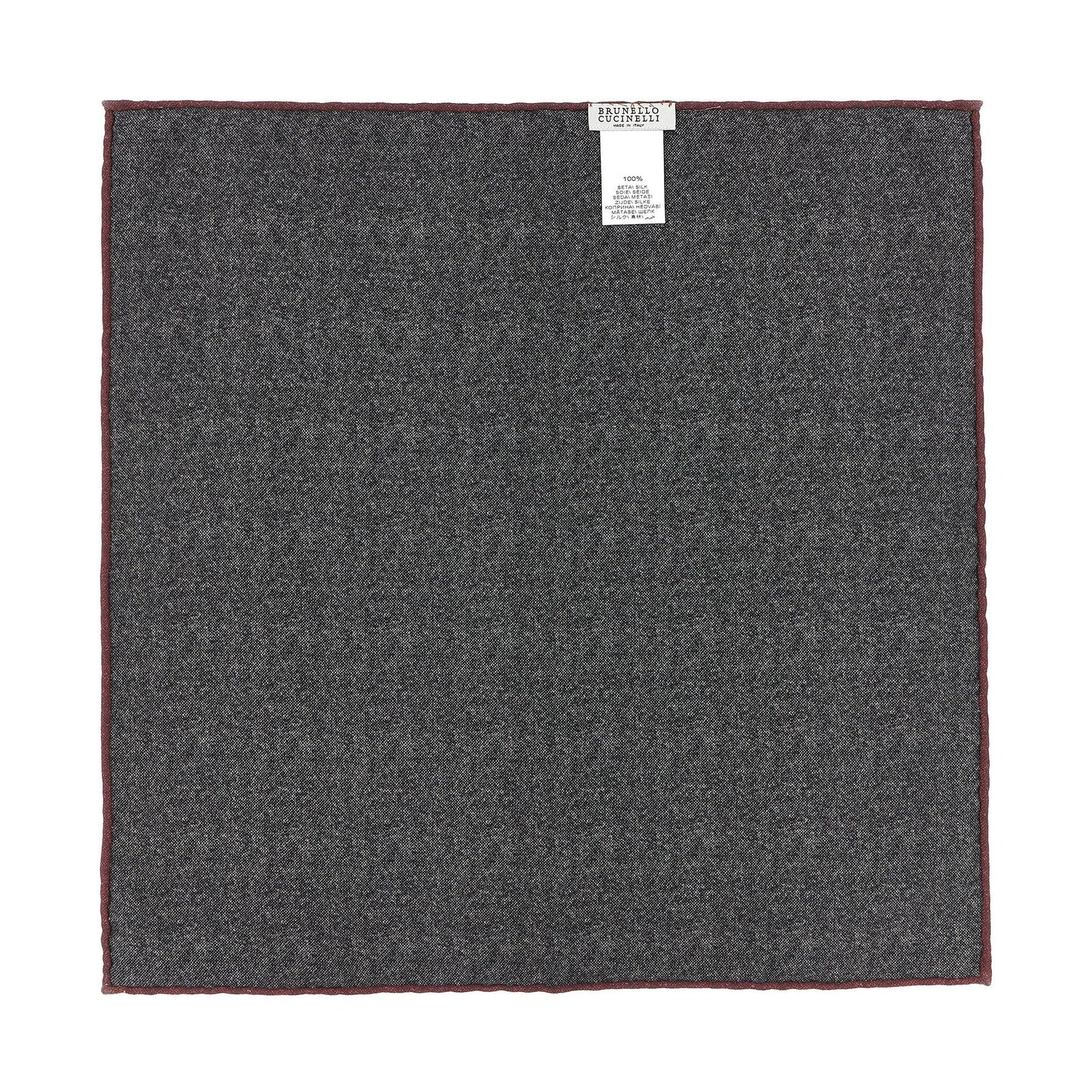 Gray Silk Pocket Square
