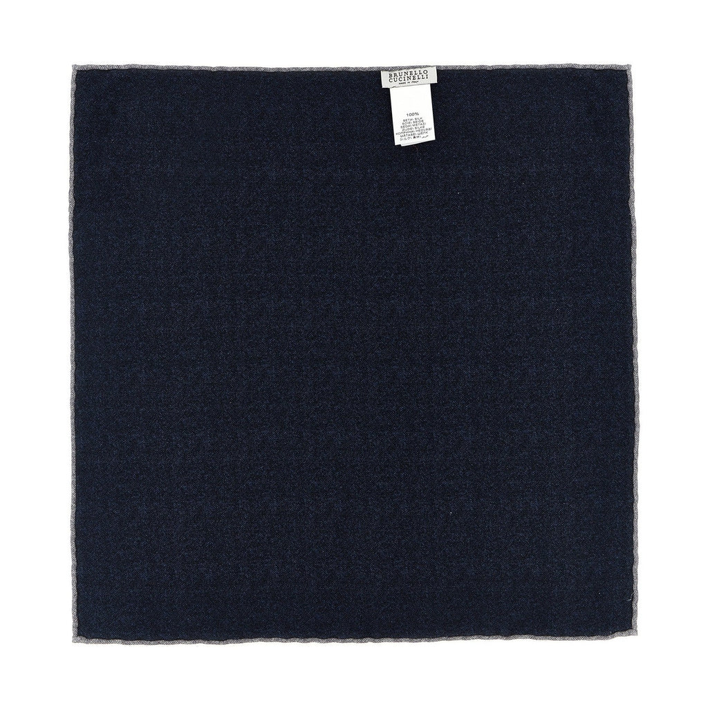 Blue Silk Pocket Square