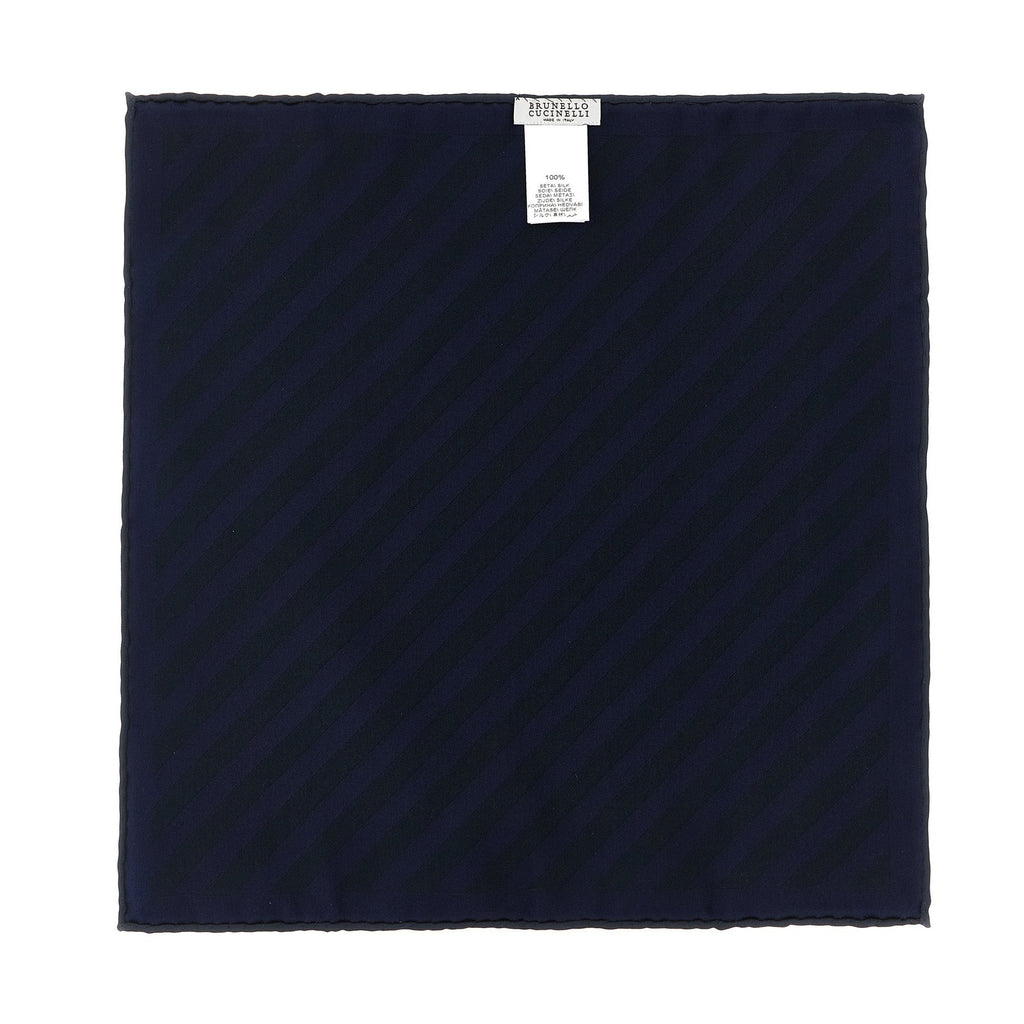 Blue Silk Pocket Square