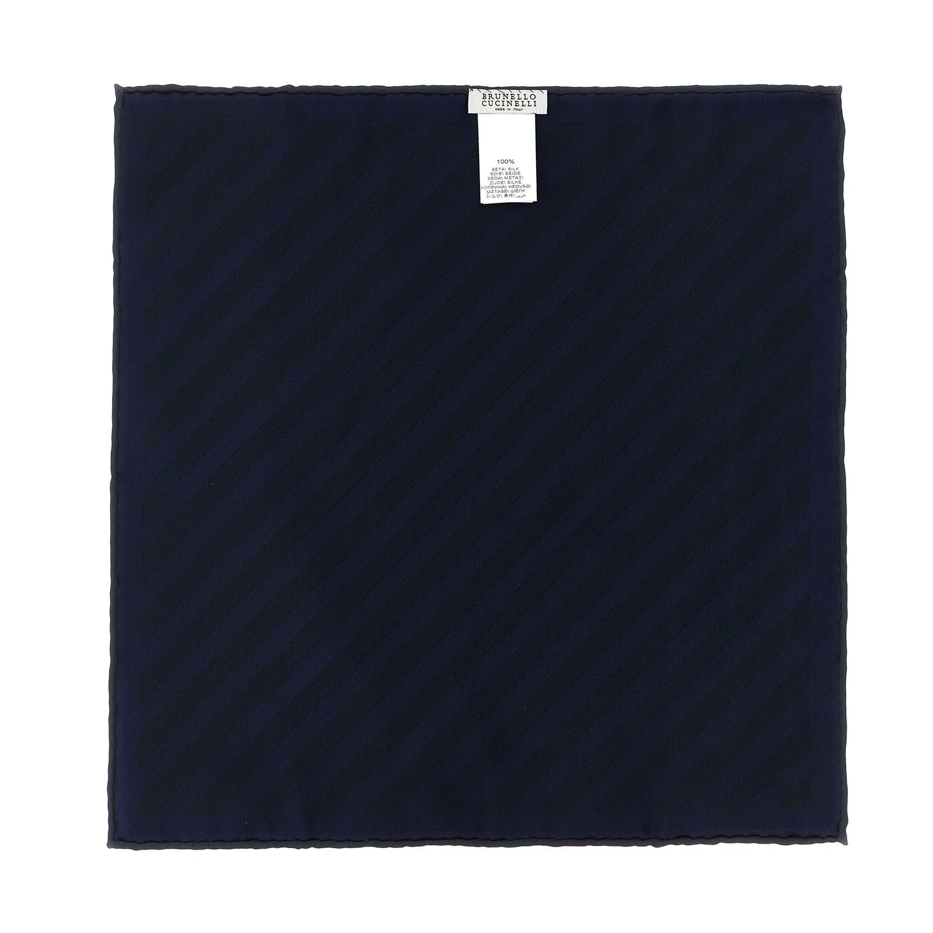 Blue Silk Pocket Square