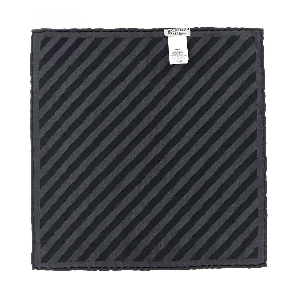 Gray Silk Pocket Square