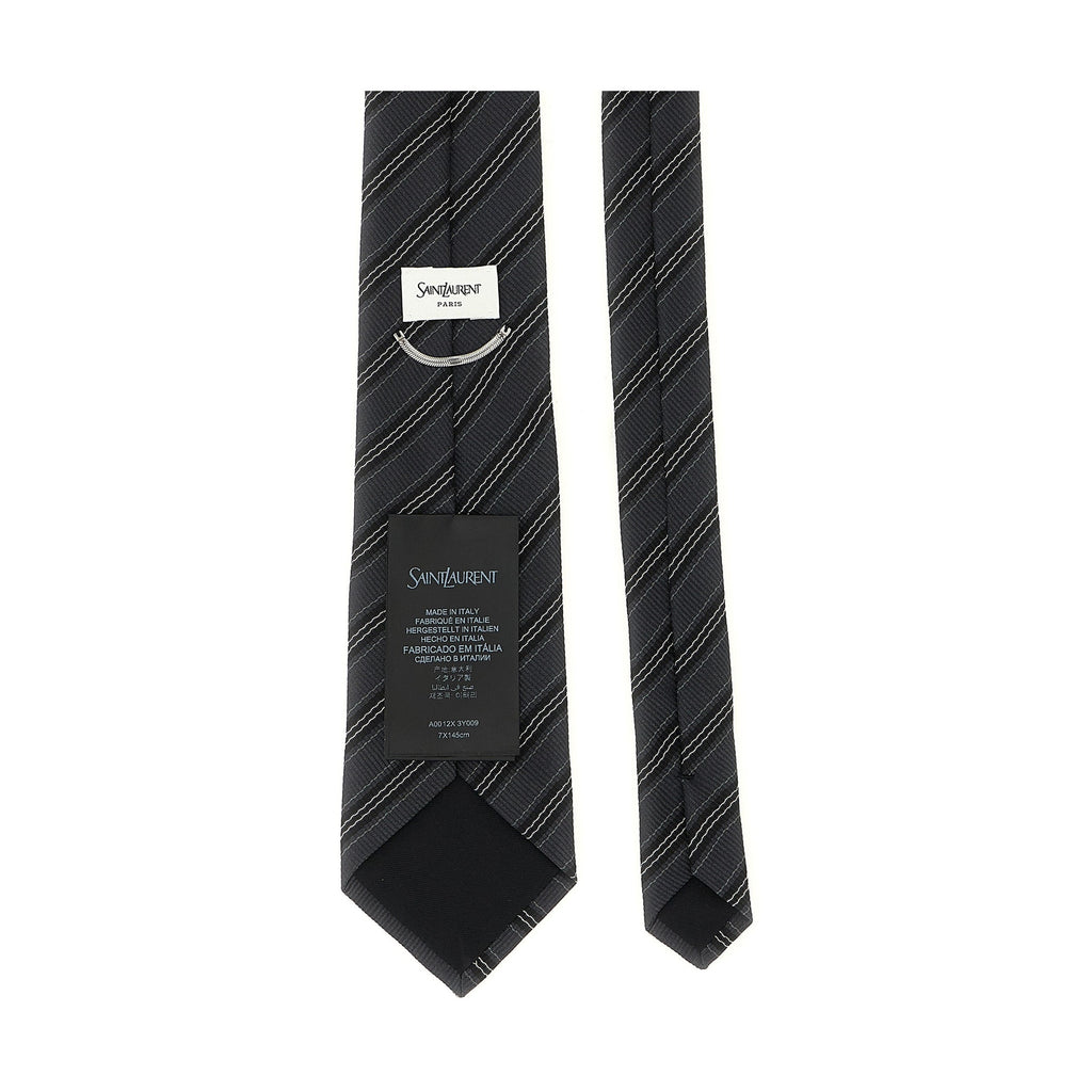 Gray Silk Tie