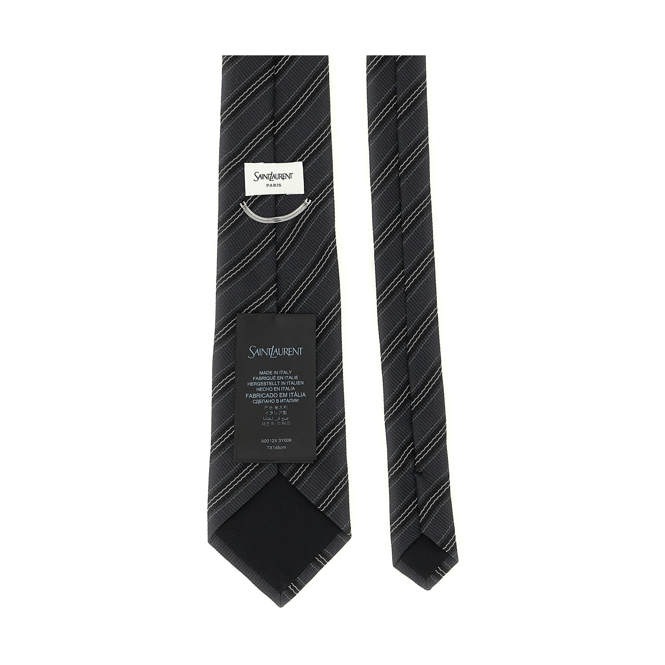 Gray Silk Tie