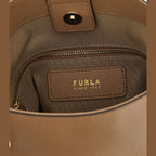 Beige Calfskin Shoulder Bag