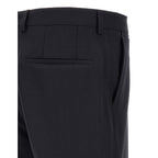 Blue Virgin Wool Two-Piece Suit