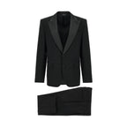 Black Virgin Wool Two-Piece Suit