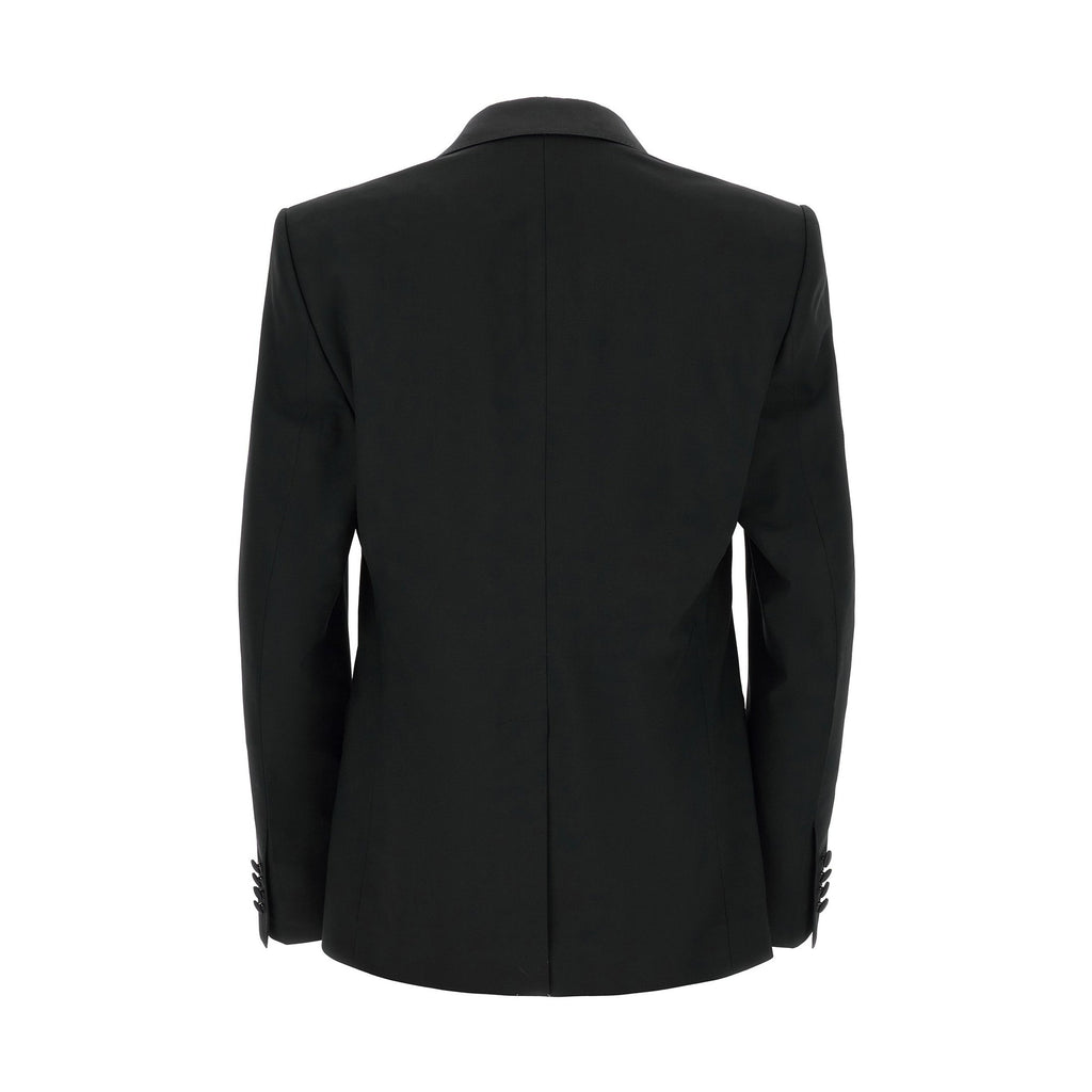 Black Virgin Wool Two-Piece Suit