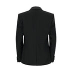 Black Virgin Wool Two-Piece Suit
