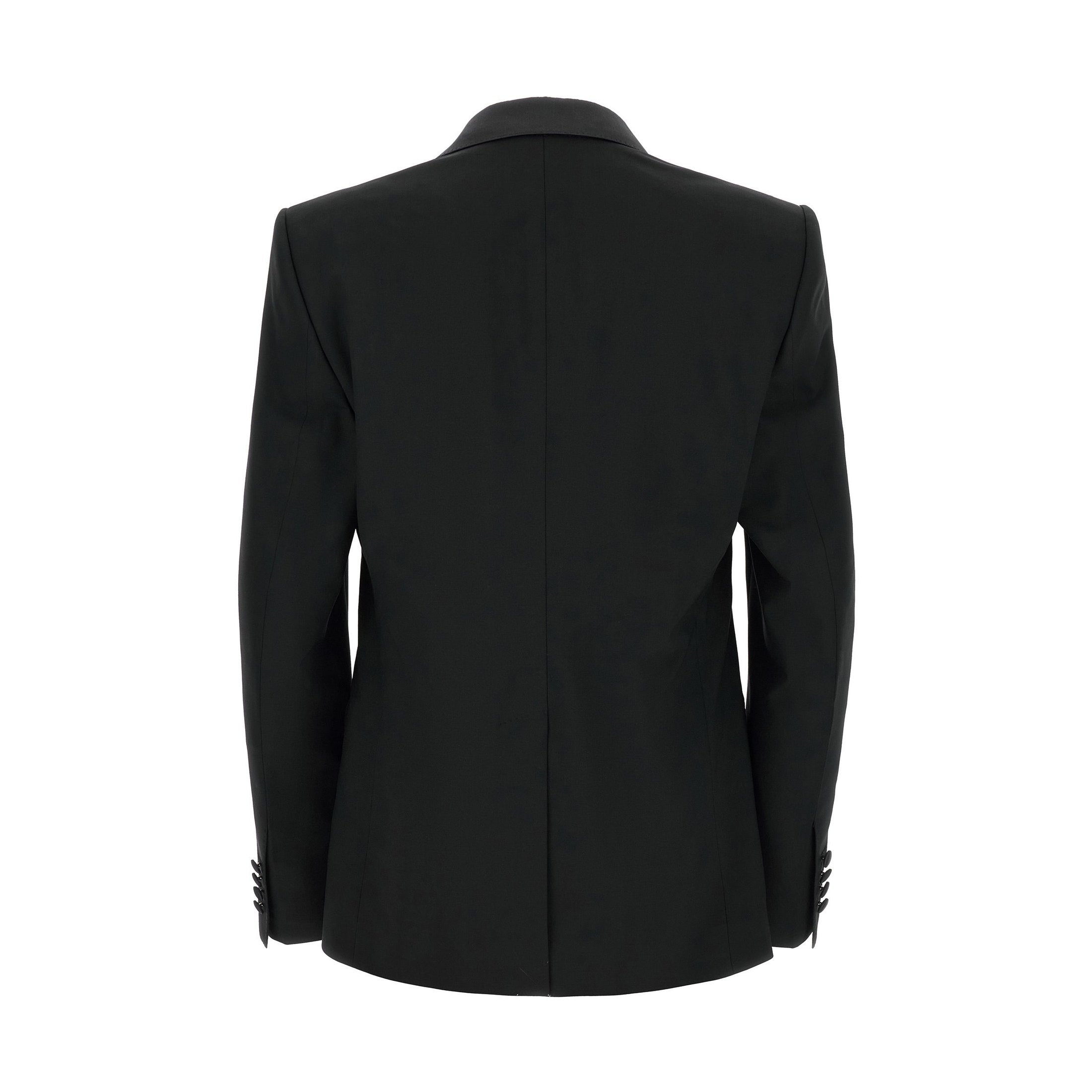 Black Virgin Wool Two-Piece Suit