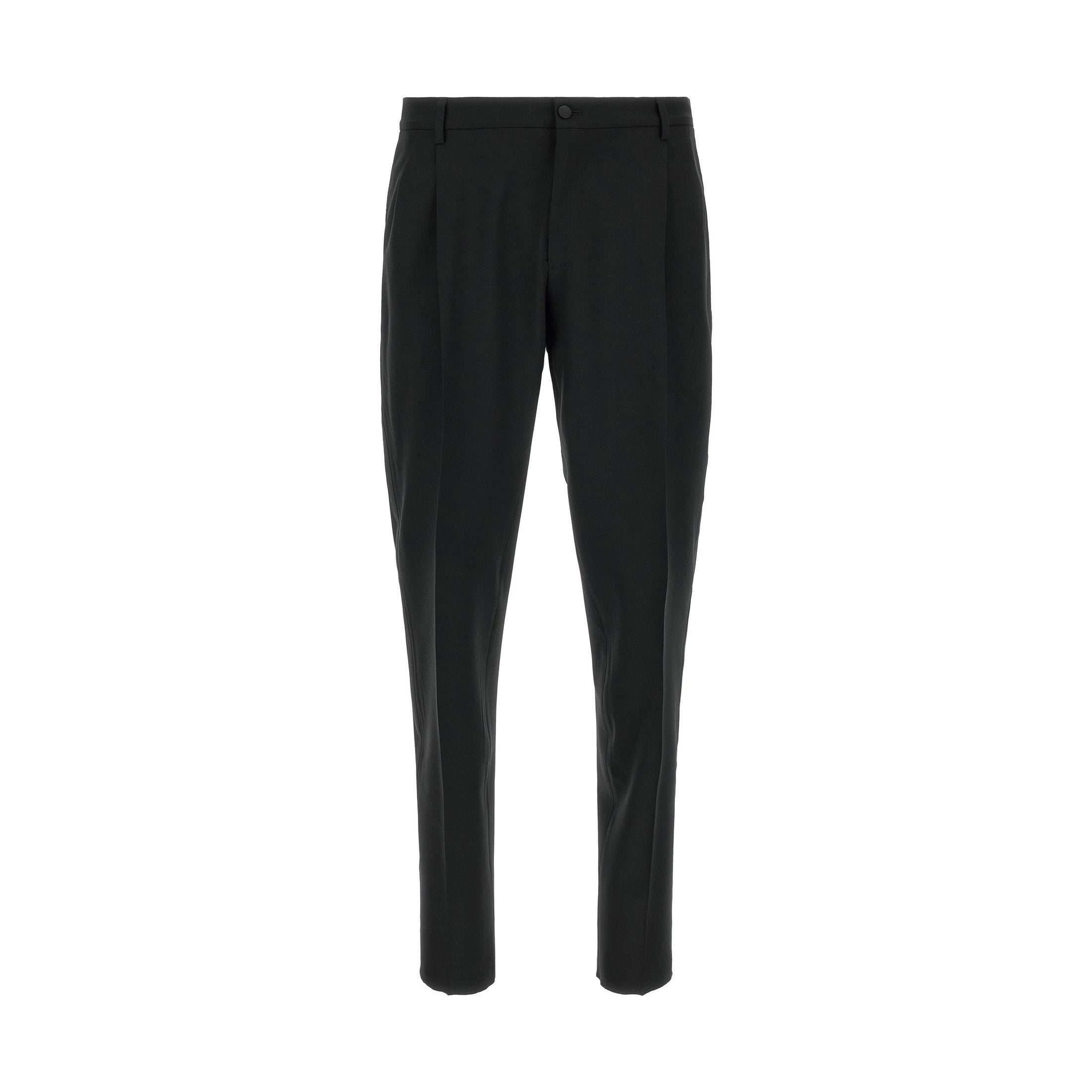 Black Virgin Wool Two-Piece Suit