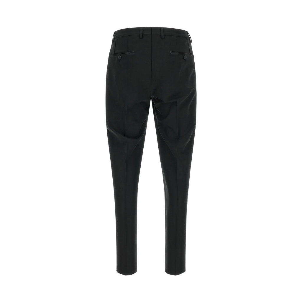 Black Virgin Wool Two-Piece Suit