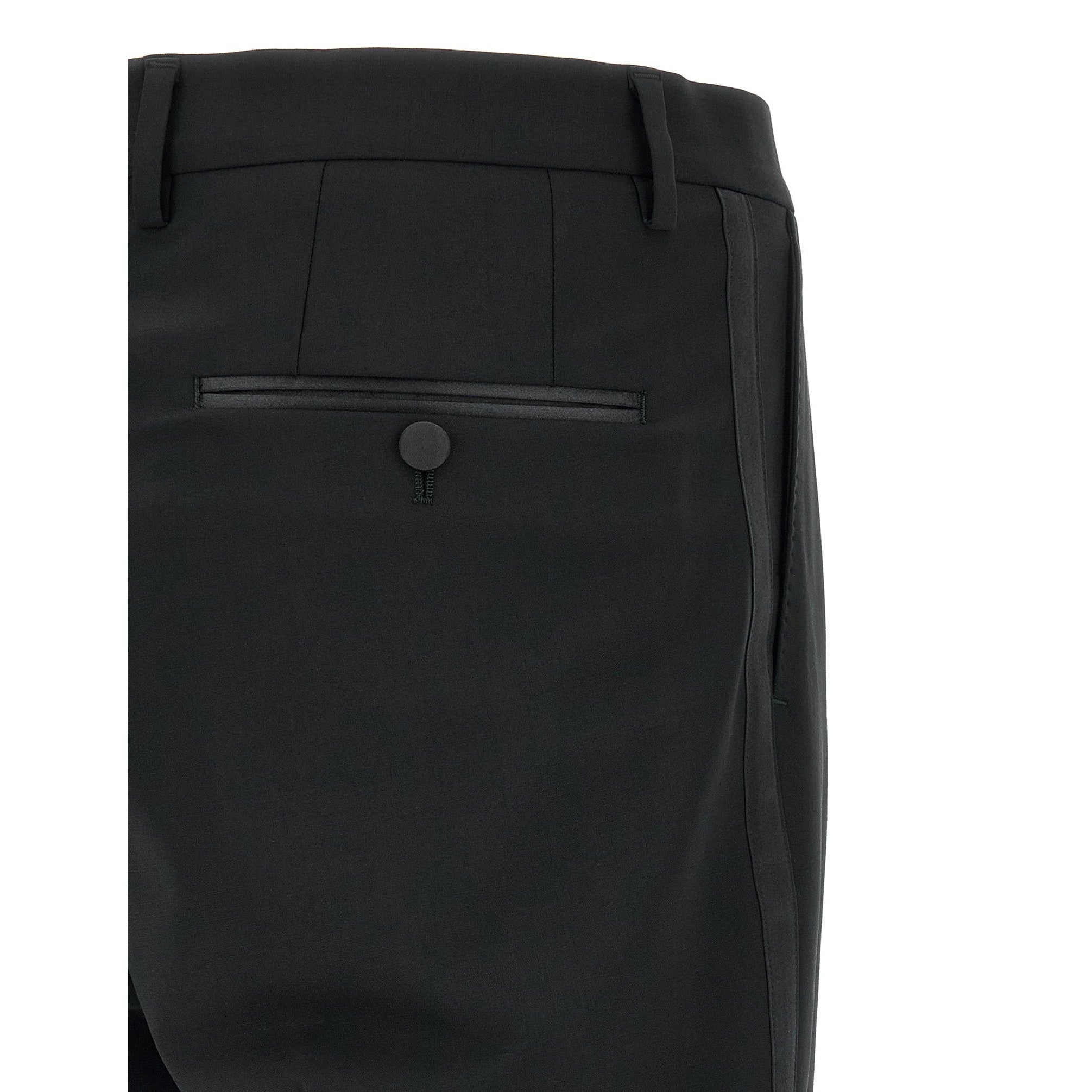 Black Virgin Wool Two-Piece Suit