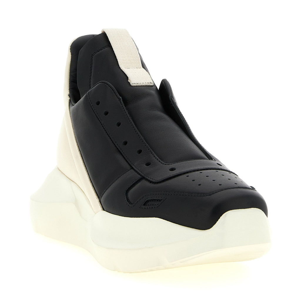 Bicolor Calfskin Chunky Sneakers