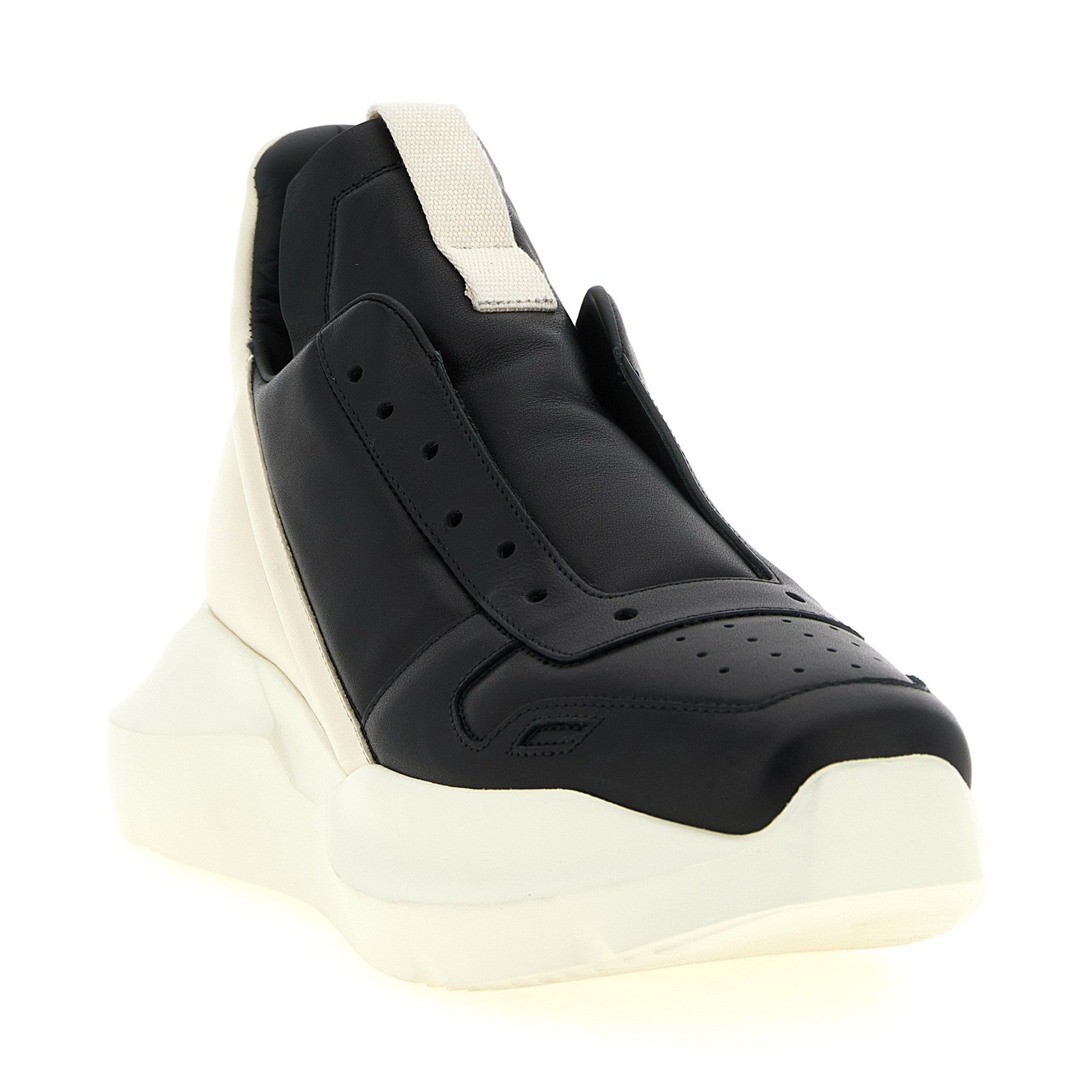 Bicolor Calfskin Chunky Sneakers