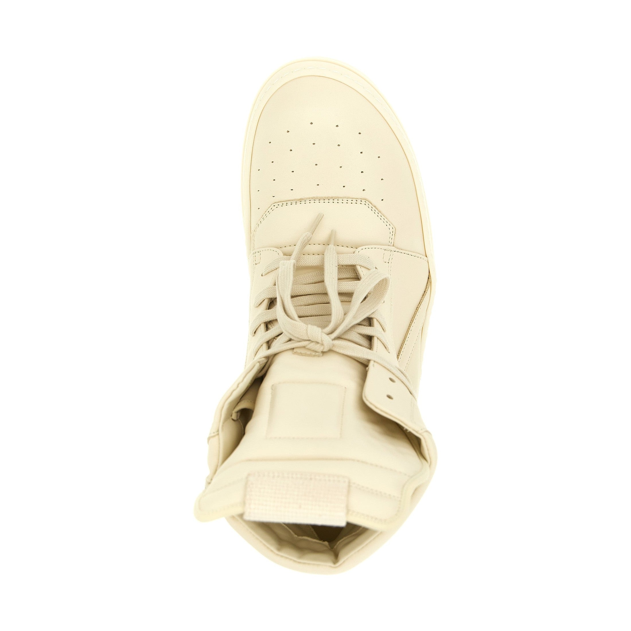 White Calfskin High Top Sneakers