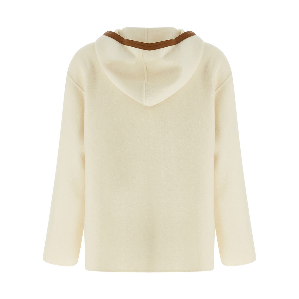 White Virgin Wool Coat