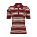 Bordeaux Silk Polo Shirt