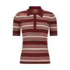 Bordeaux Silk Polo Shirt