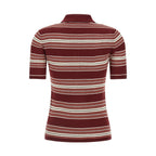 Bordeaux Silk Polo Shirt