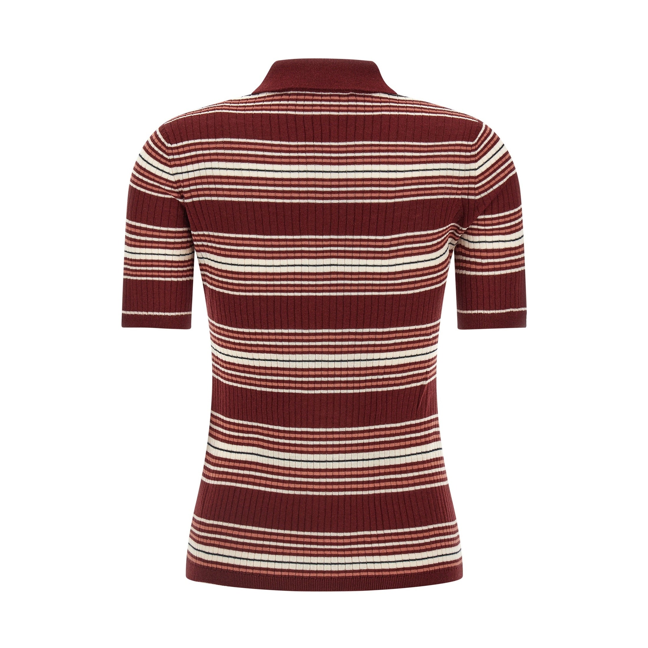 Bordeaux Silk Polo Shirt
