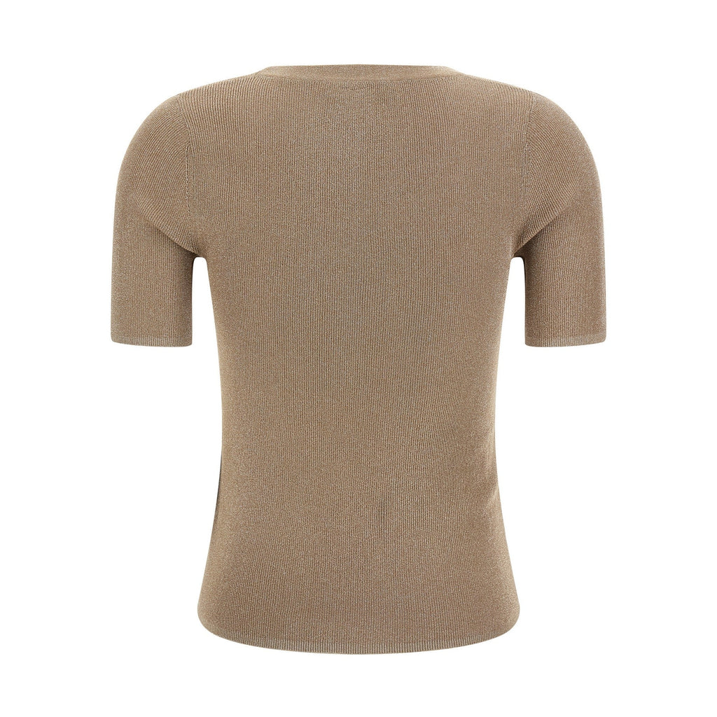 Beige Polyamide T-Shirt