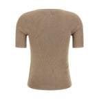 Beige Polyamide T-Shirt