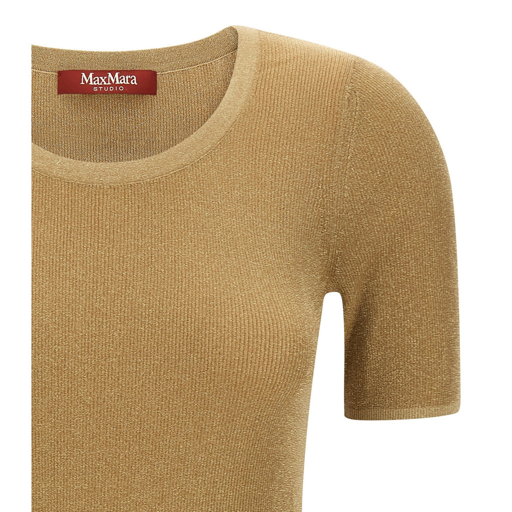 Gold Polyamide T-Shirt