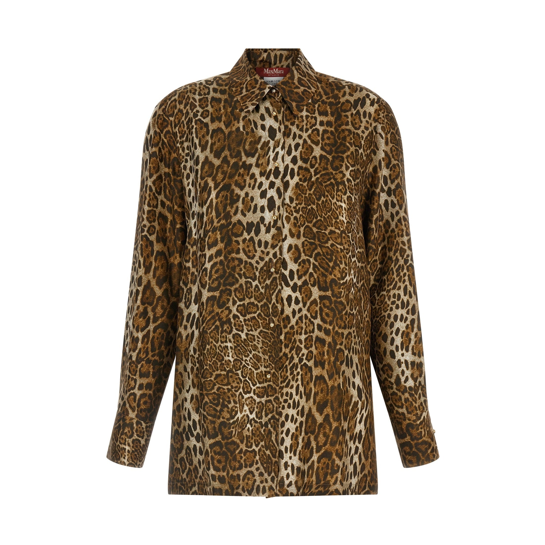 Brown Silk Blouse