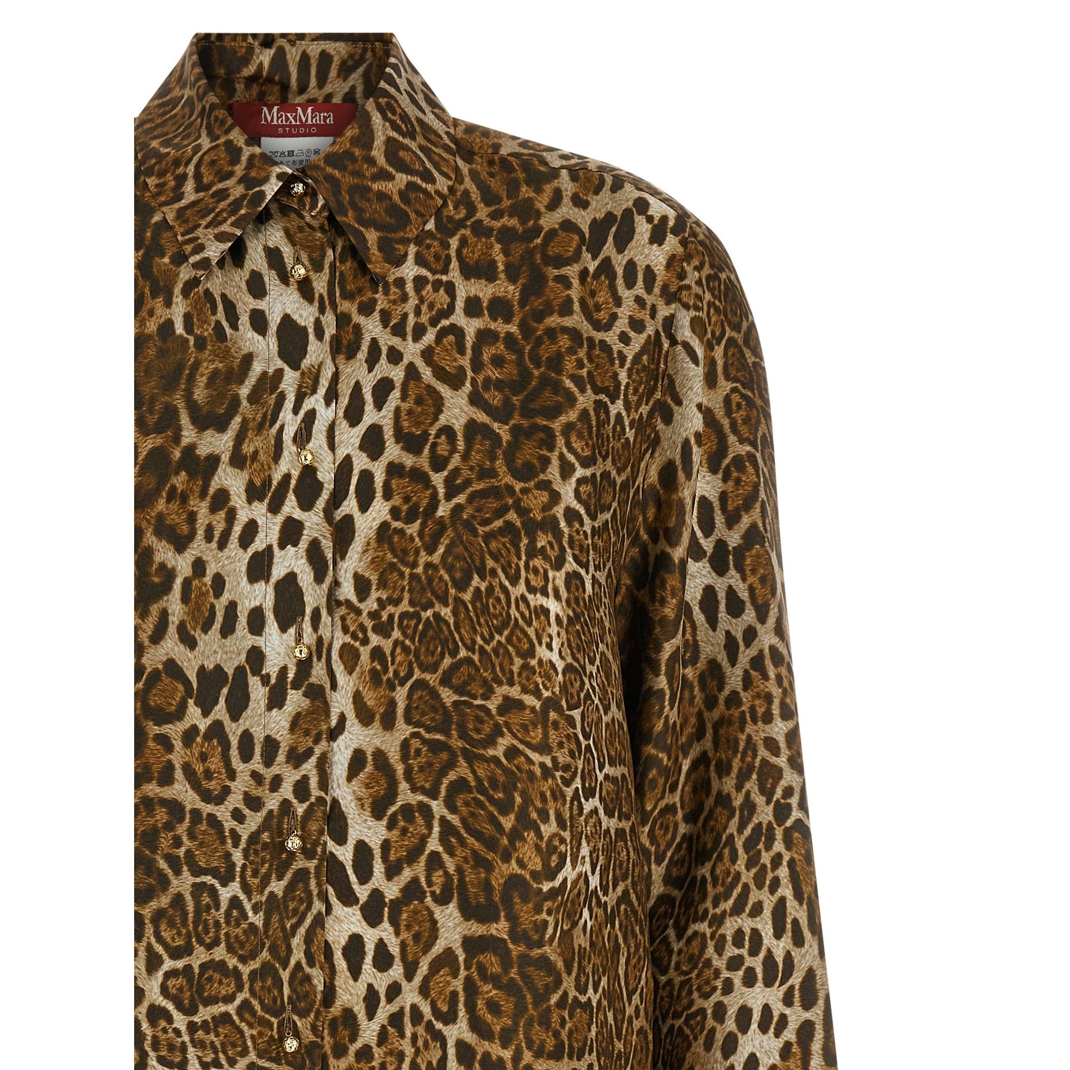 Brown Silk Blouse