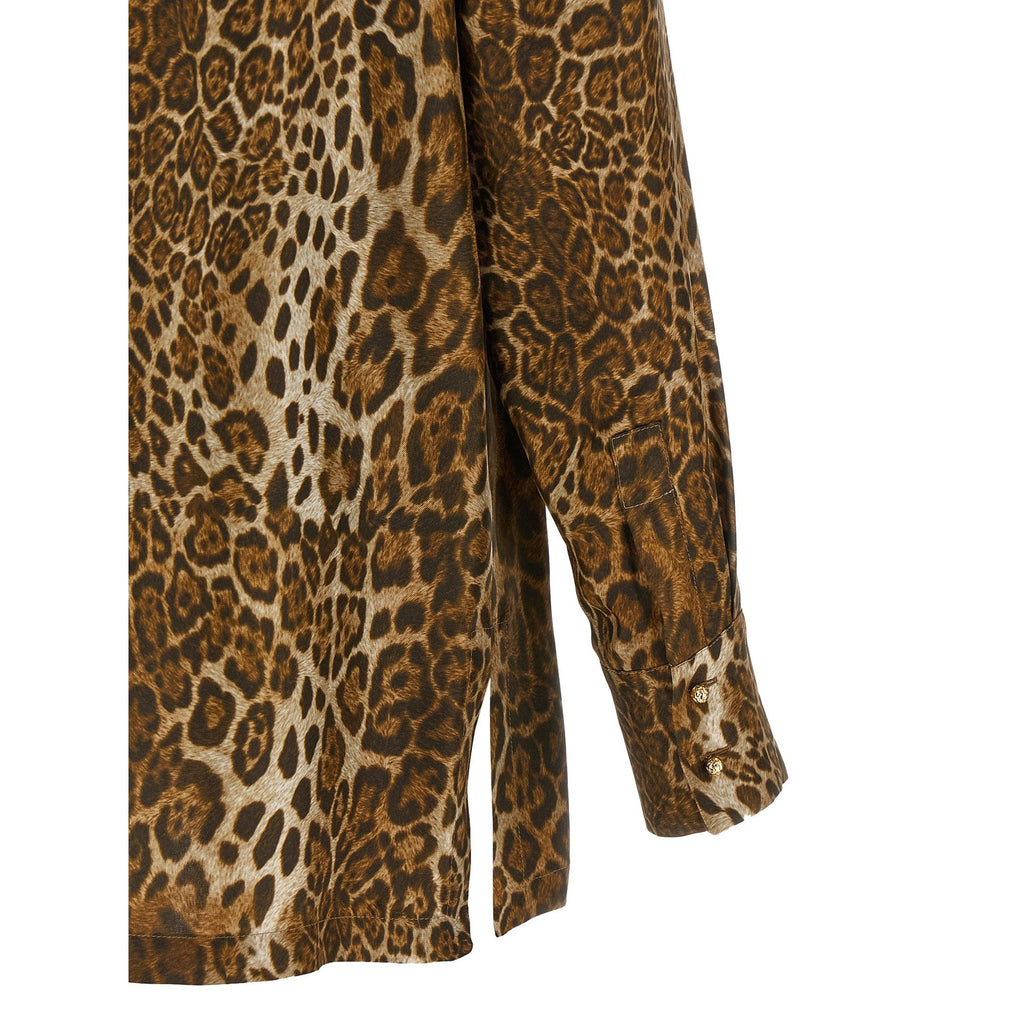 Brown Silk Blouse