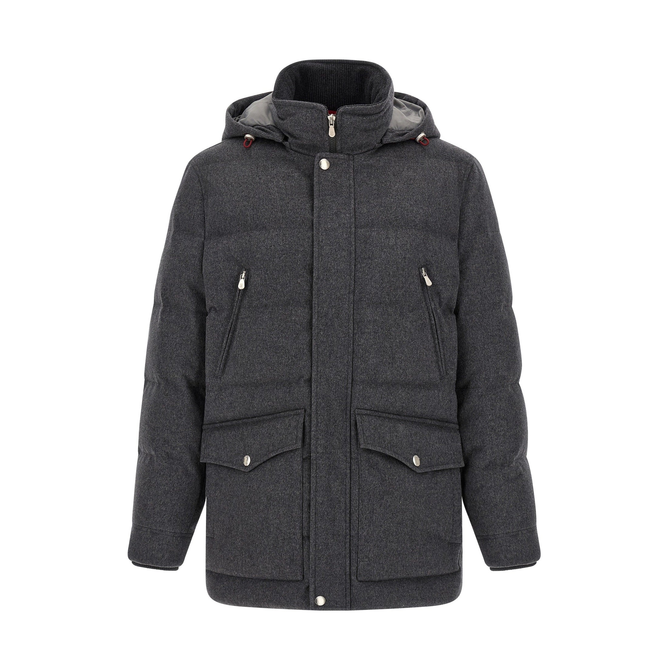 Gray Wool Parka