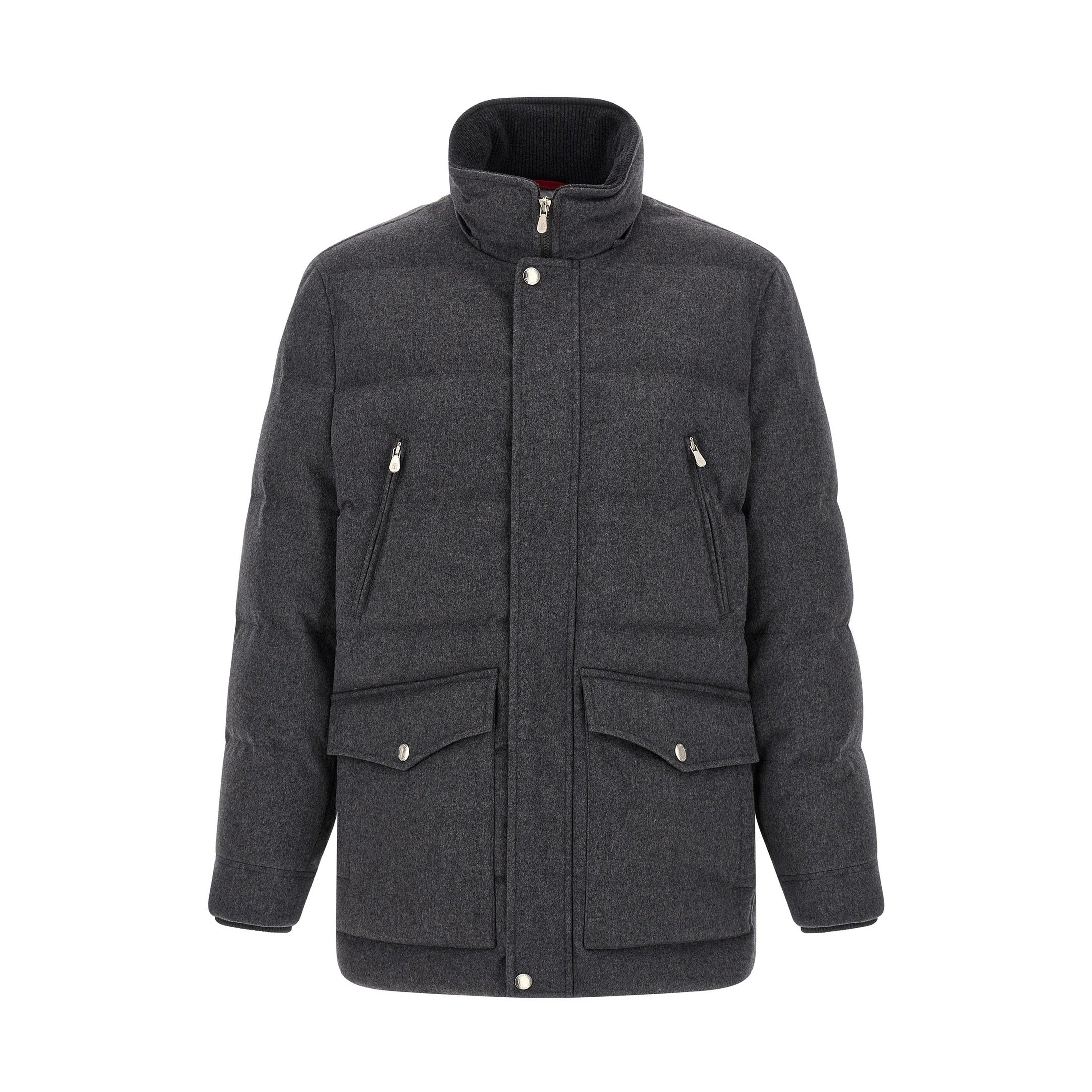 Gray Wool Parka