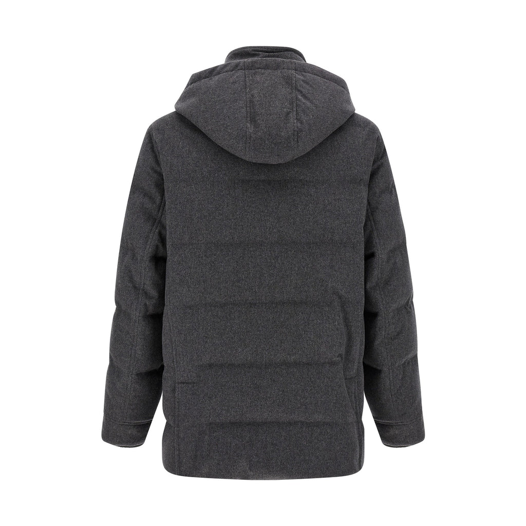 Gray Wool Parka