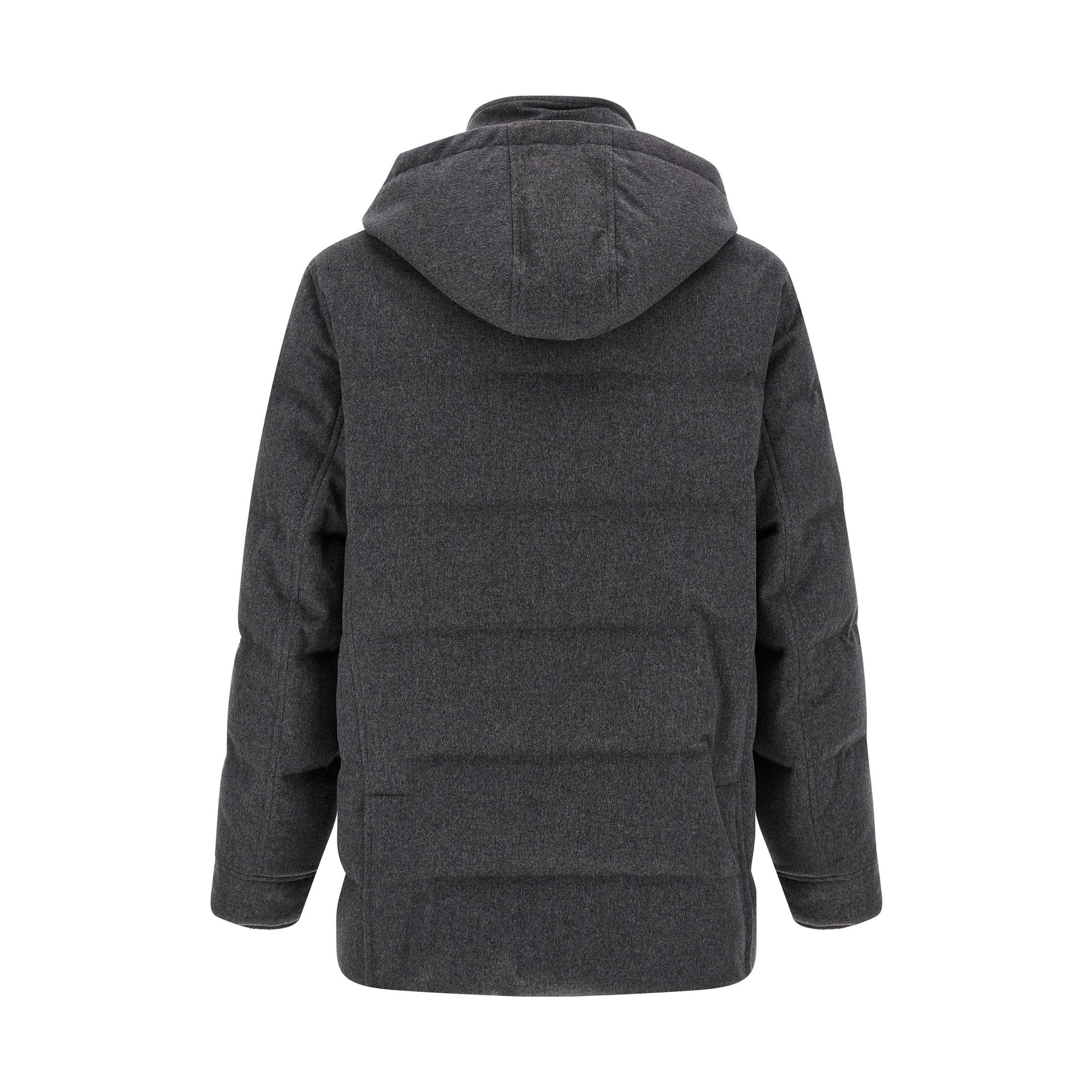 Gray Wool Parka
