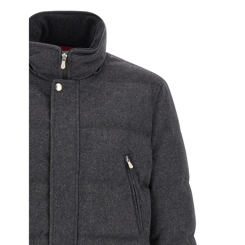 Gray Wool Parka