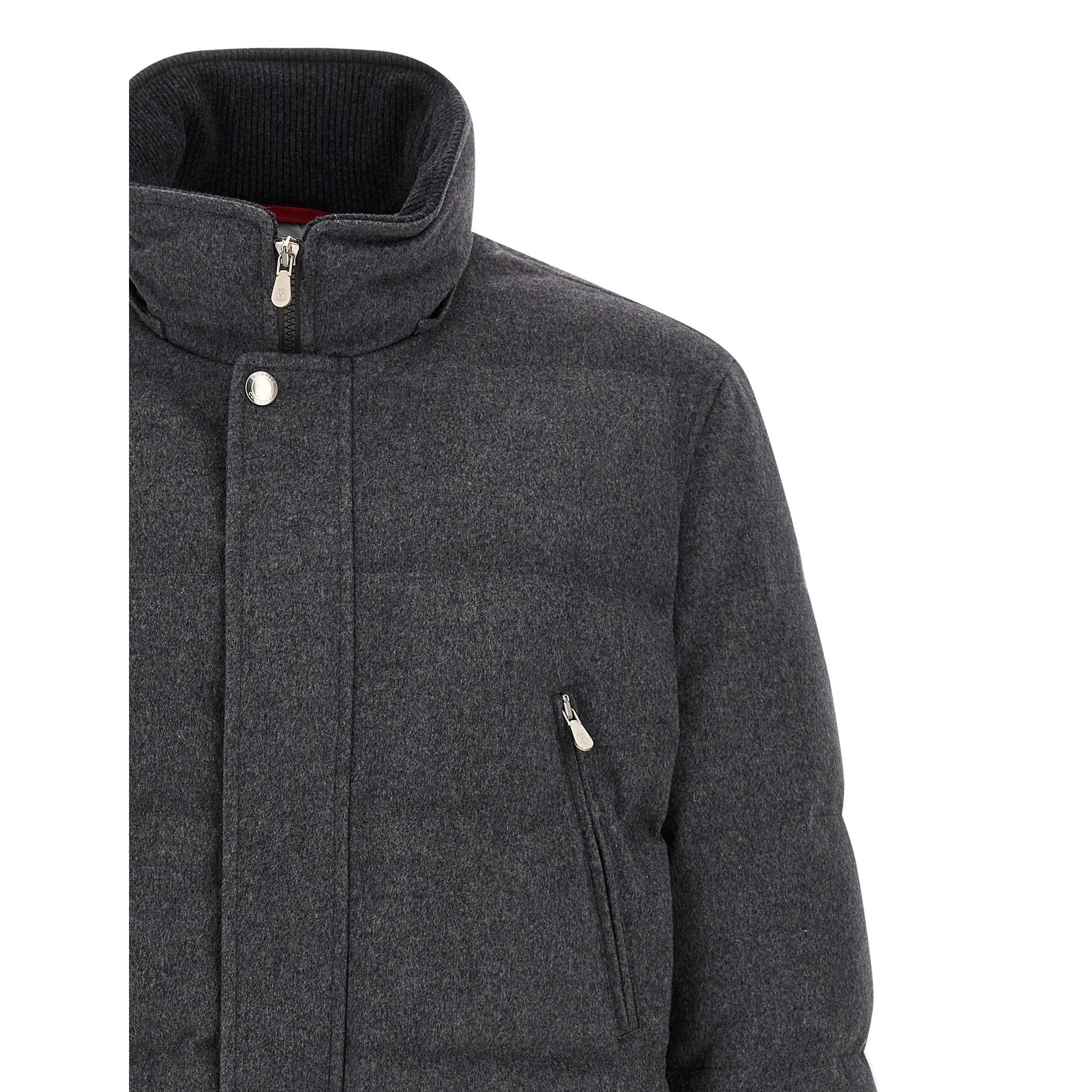 Gray Wool Parka