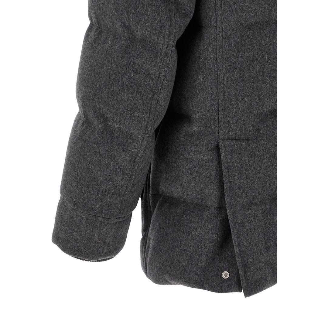 Gray Wool Parka