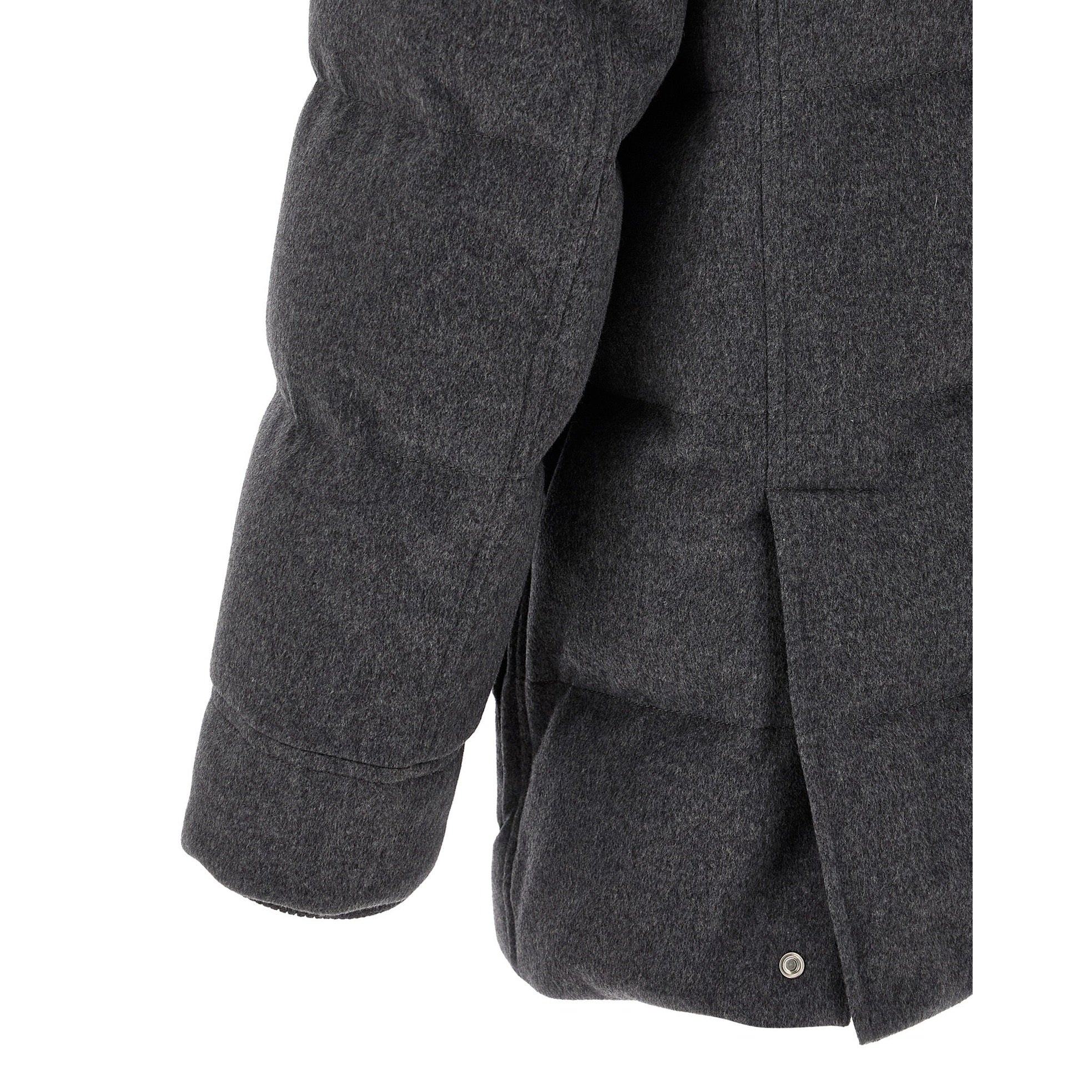 Gray Wool Parka
