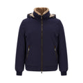 Blue Polyamide Full-Length Jacket