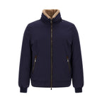 Blue Polyamide Full-Length Jacket