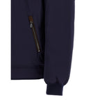Blue Polyamide Full-Length Jacket
