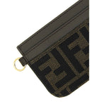 Brown Polyester Cardholder