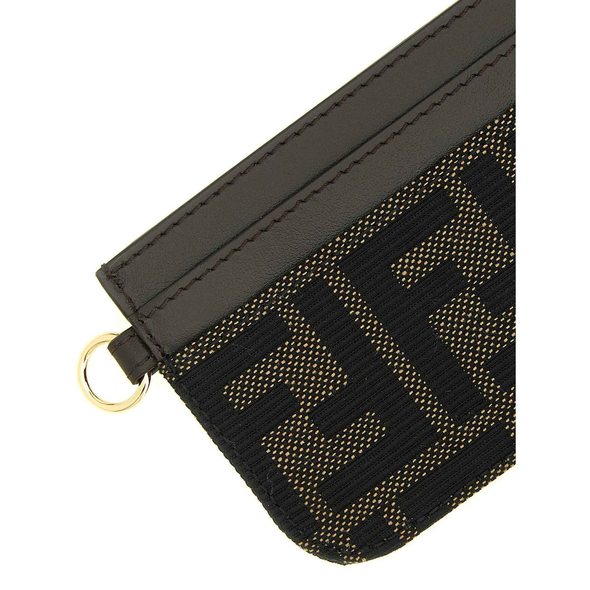 Brown Polyester Cardholder