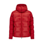 Red Polyester Full-Length Jacket