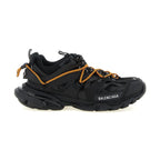 Black Polyethylene Athletic Sneakers