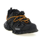 Black Polyethylene Athletic Sneakers